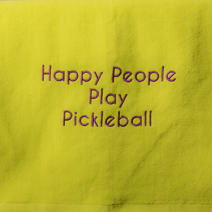 Pickleball Towel - Happy People Play Pickleball