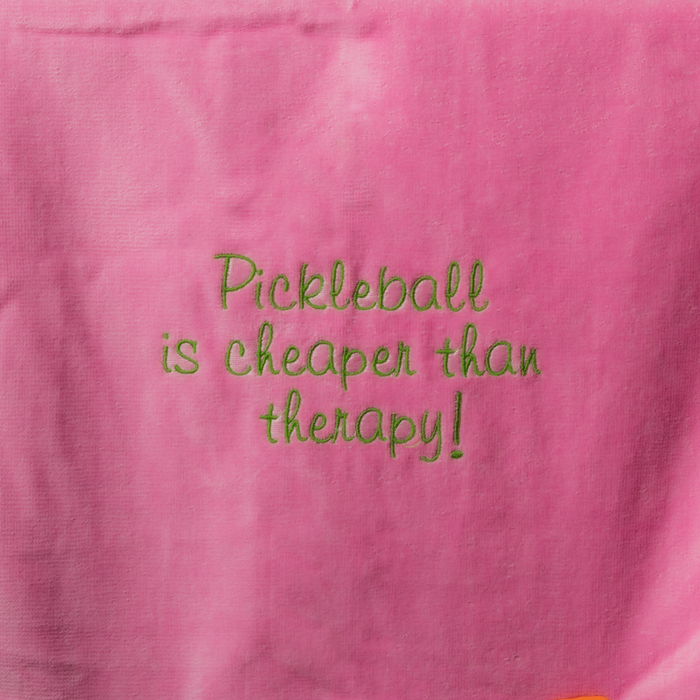 Pickleball Towel - Pickleball is cheaper than therapy!